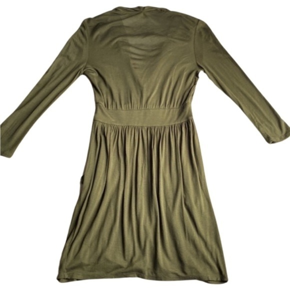 HP🔥 Women's XXI‎ Evergreen Long-Sleeved Dress with Side Pockets - Size Small - Picture 3 of 5